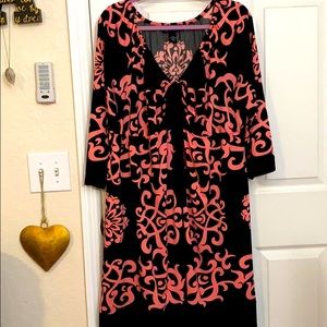 INC International “Dress asymmetric pink and black